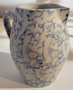 19Thc Sponge Ware Milk Pitcher
