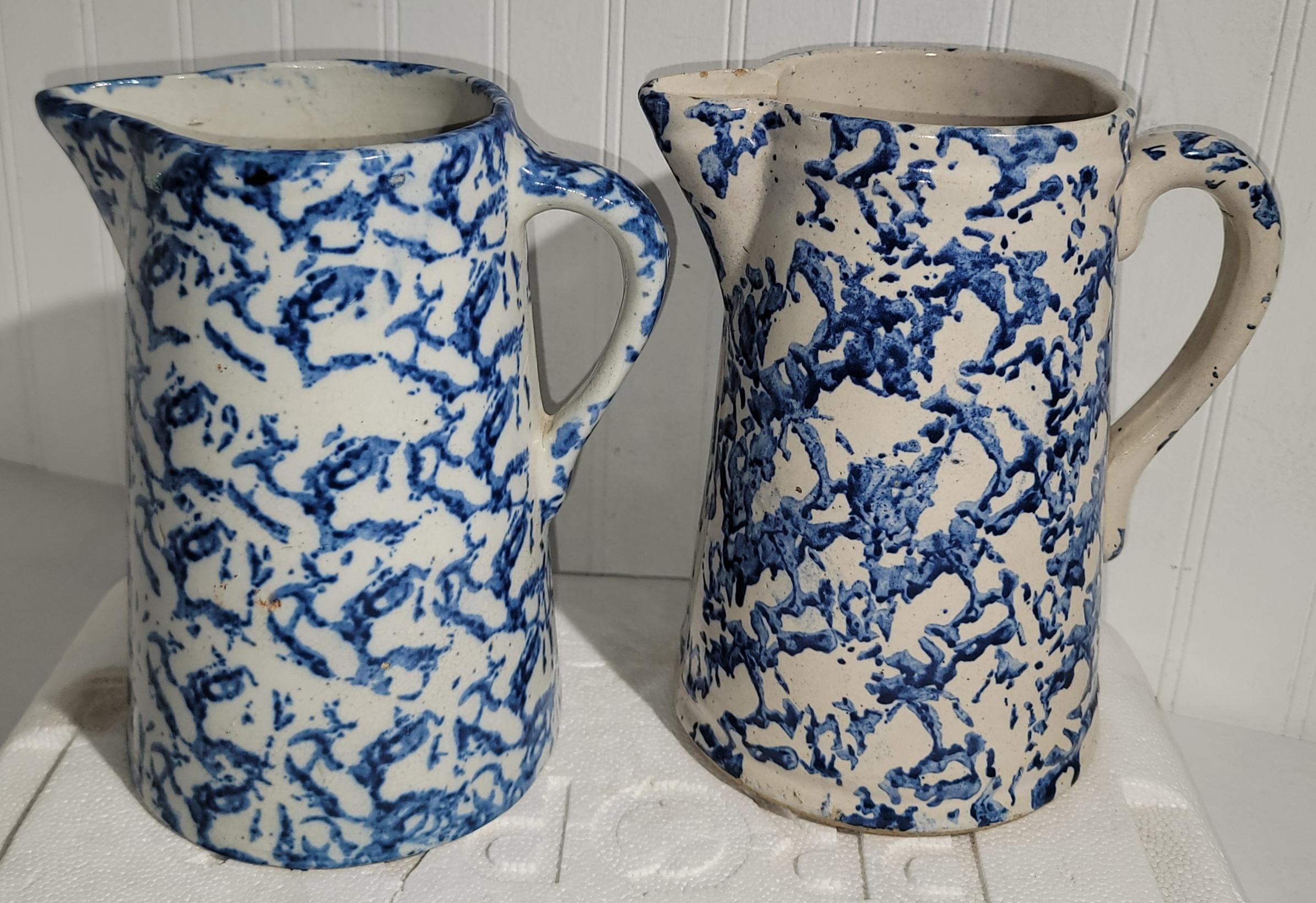 Adirondack 19Thc Sponge Ware Pitcher Collection of Four For Sale