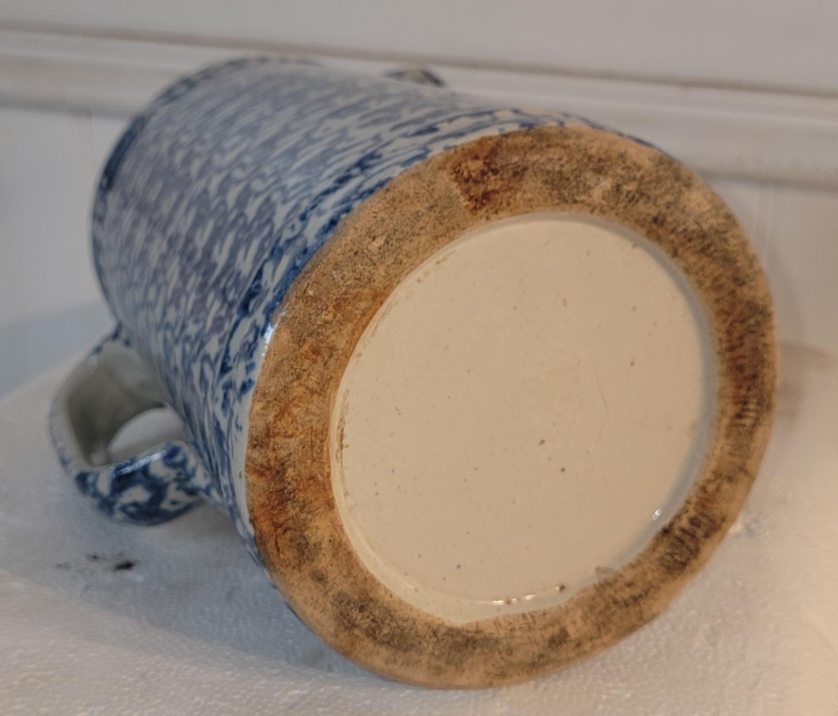 Fait main Pichet en éponge du 19e siècle en vente