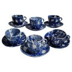 19Thc Esponja Cerámica C & S -Set of Six