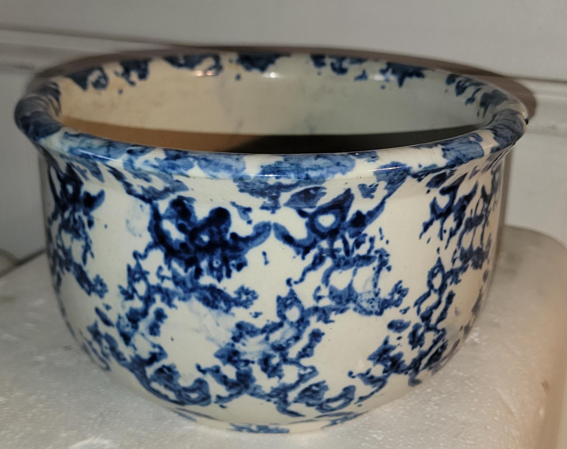 19. Jahrhundert Schwamm Ware Töpfchen (amerikanisch) im Angebot