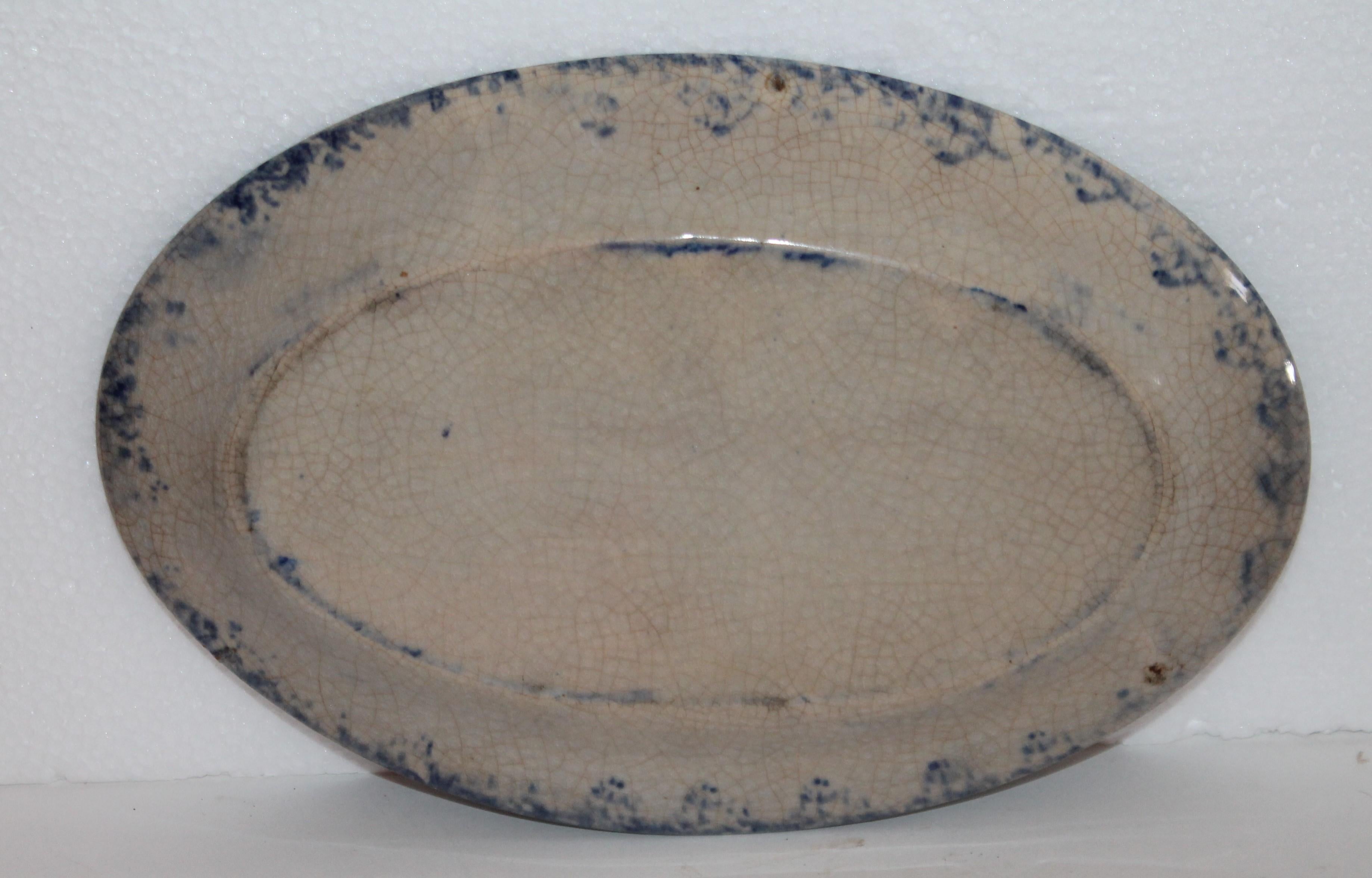 19th Century Sponge Ware Serving Platters, 5 In Good Condition In Los Angeles, CA