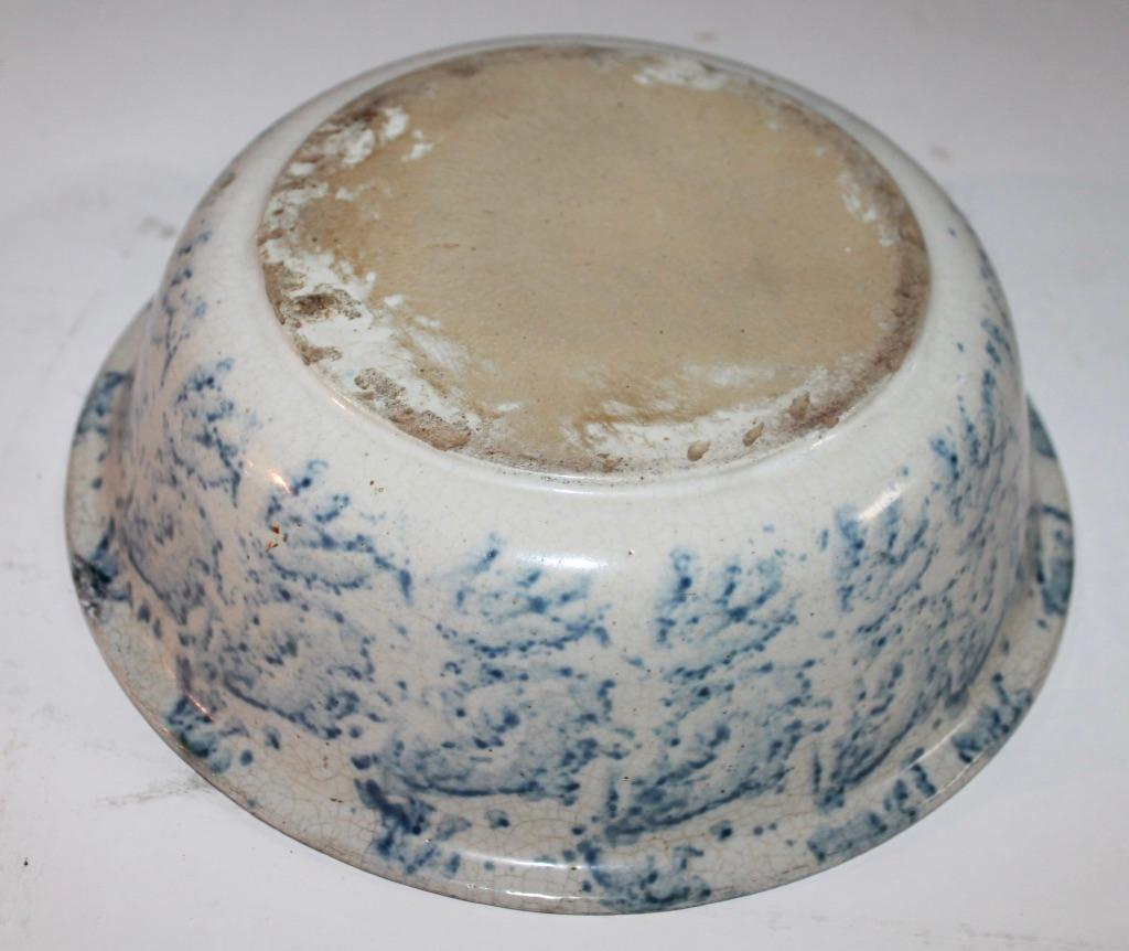 American 19th Century Spongware Bowl For Sale