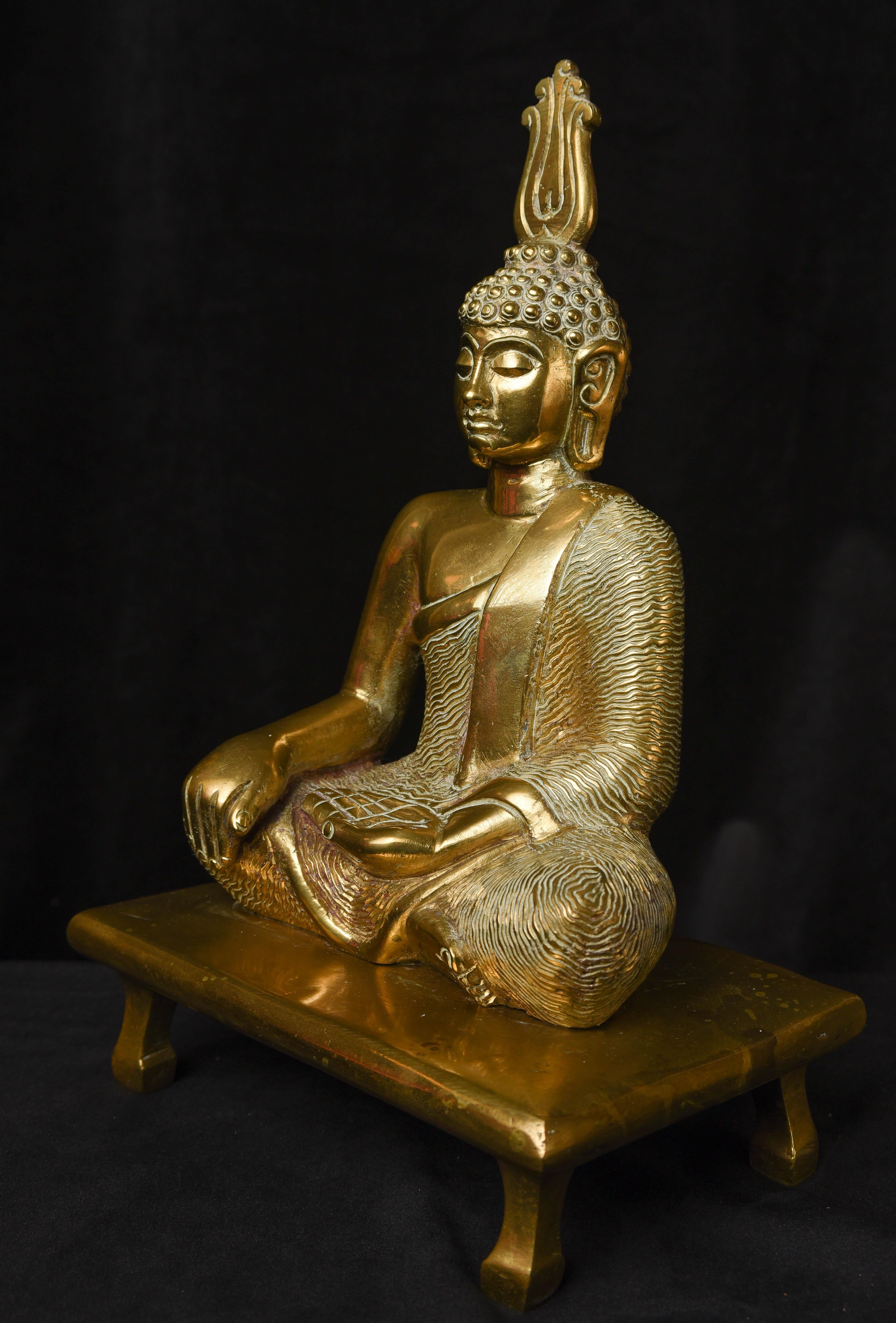Cast 19thC Sri Lankan Buddha, 5354