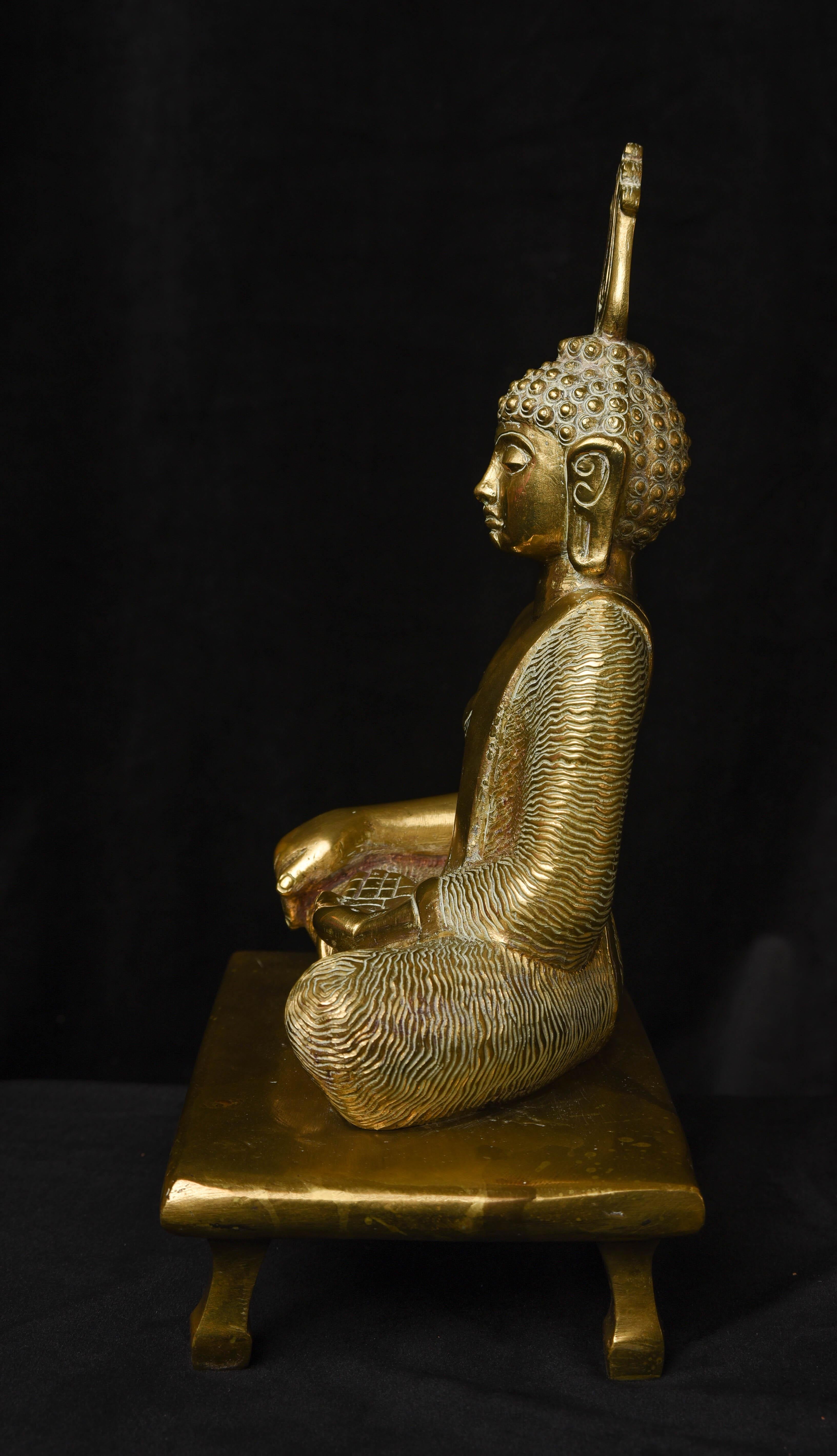 19thC Sri Lankan Buddha, 5354 In Good Condition In Ukiah, CA