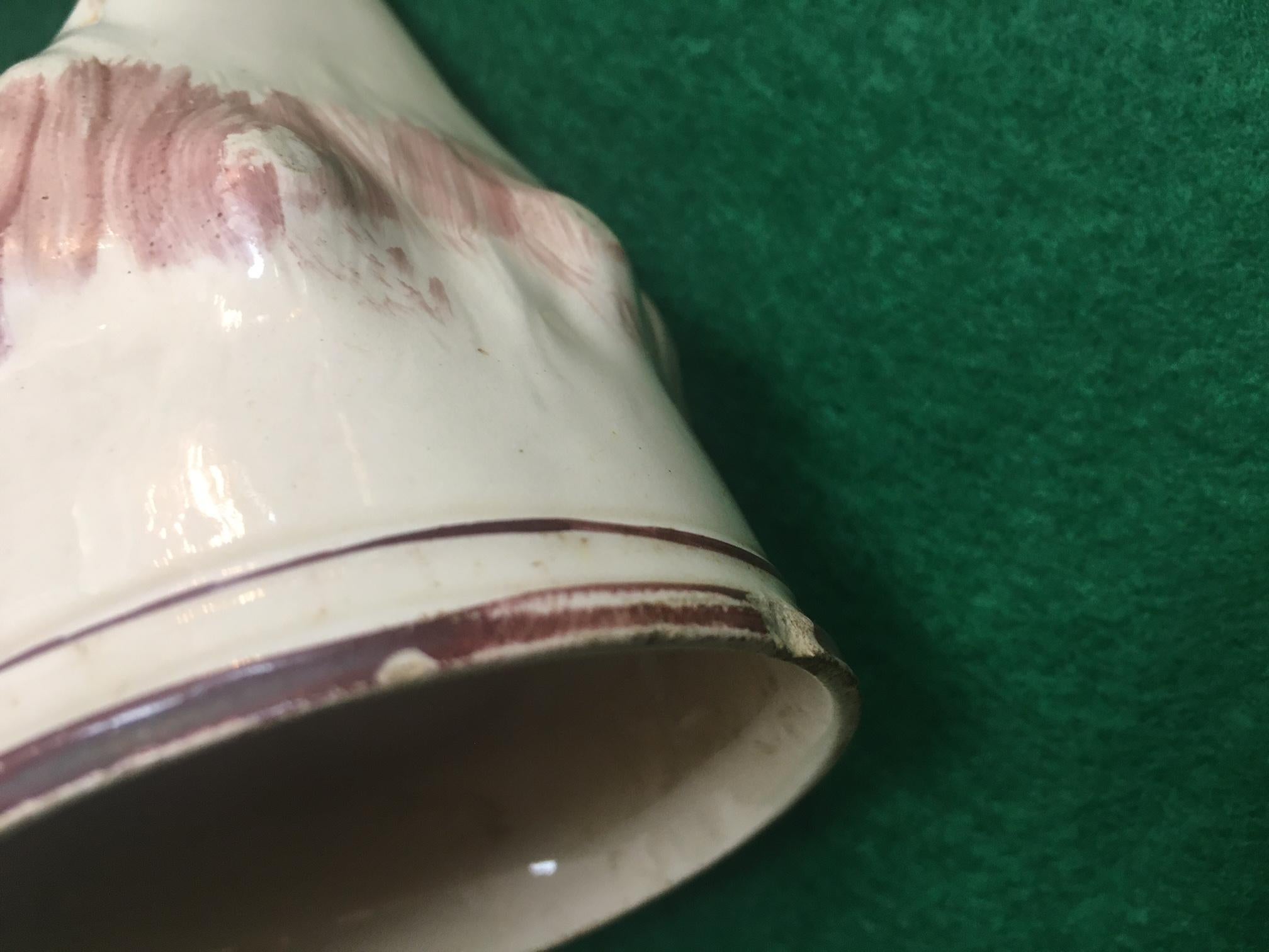 Stirrup Cup 19thc Staffordshire Creamware Red Fox For Sale 3