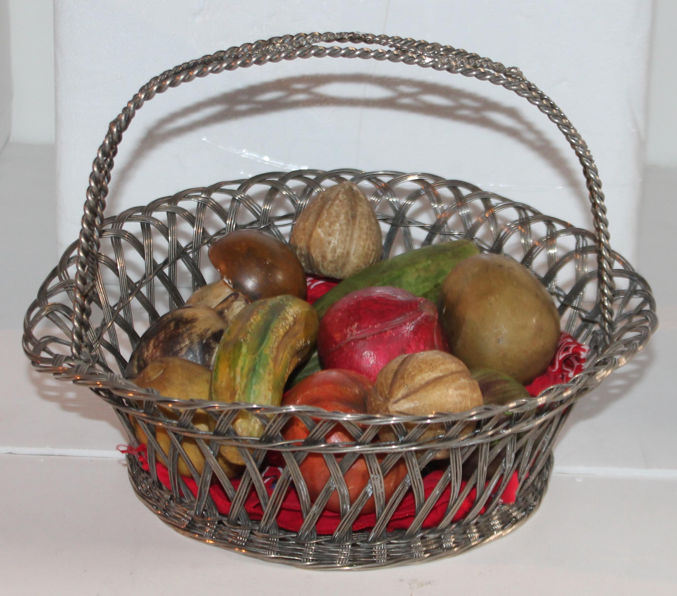 Wonderful and fun collection of stone veggies from New England. This cool and funky group are in great condition and very hard to find. Sold as a collection only. There are 10 stone pieces.