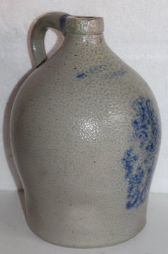 Jarra de gres del siglo XIX, Cowden y A. Wilcox