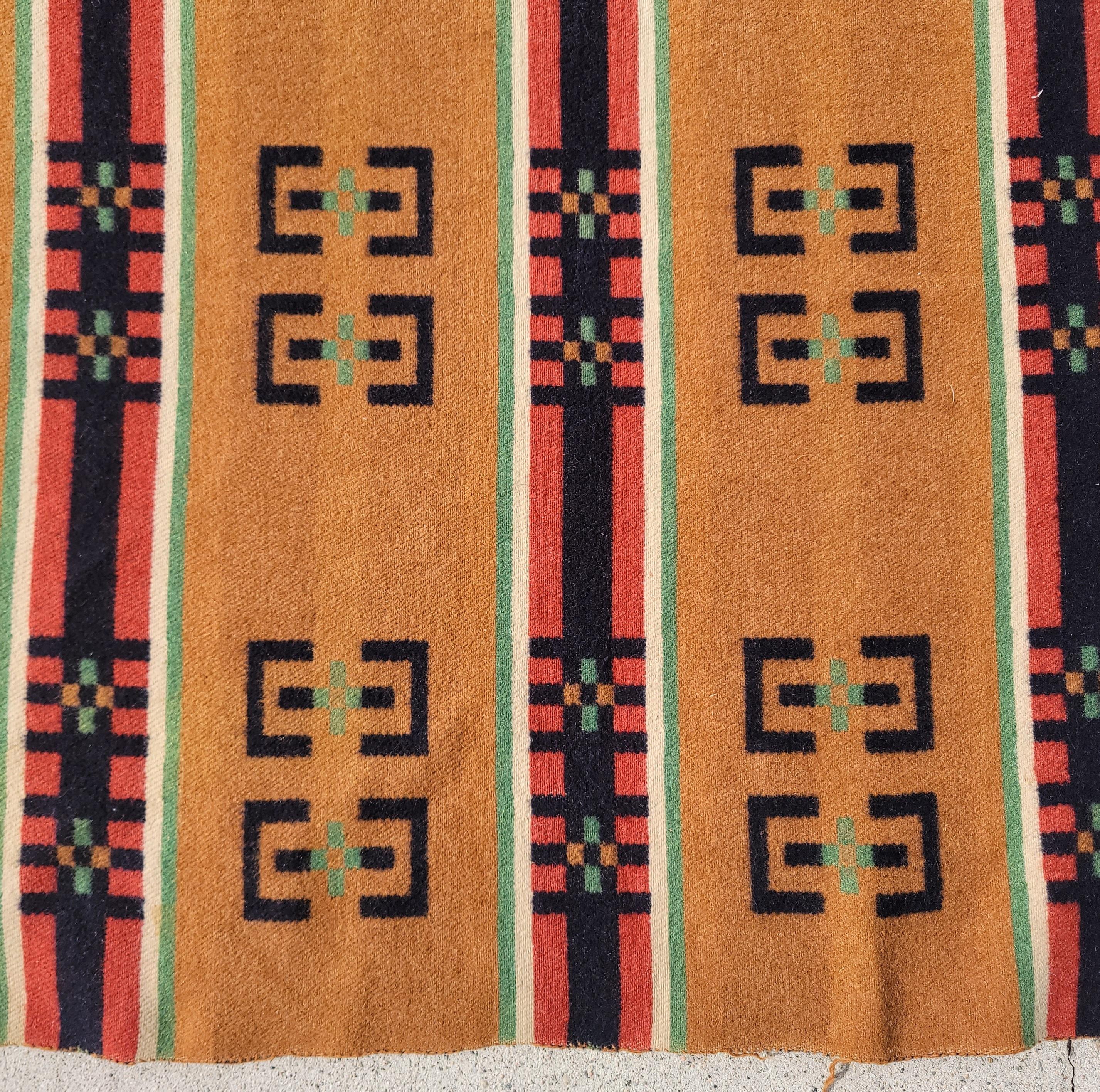 19Thc Striped  Horse Blanket -Wool In Good Condition For Sale In Los Angeles, CA