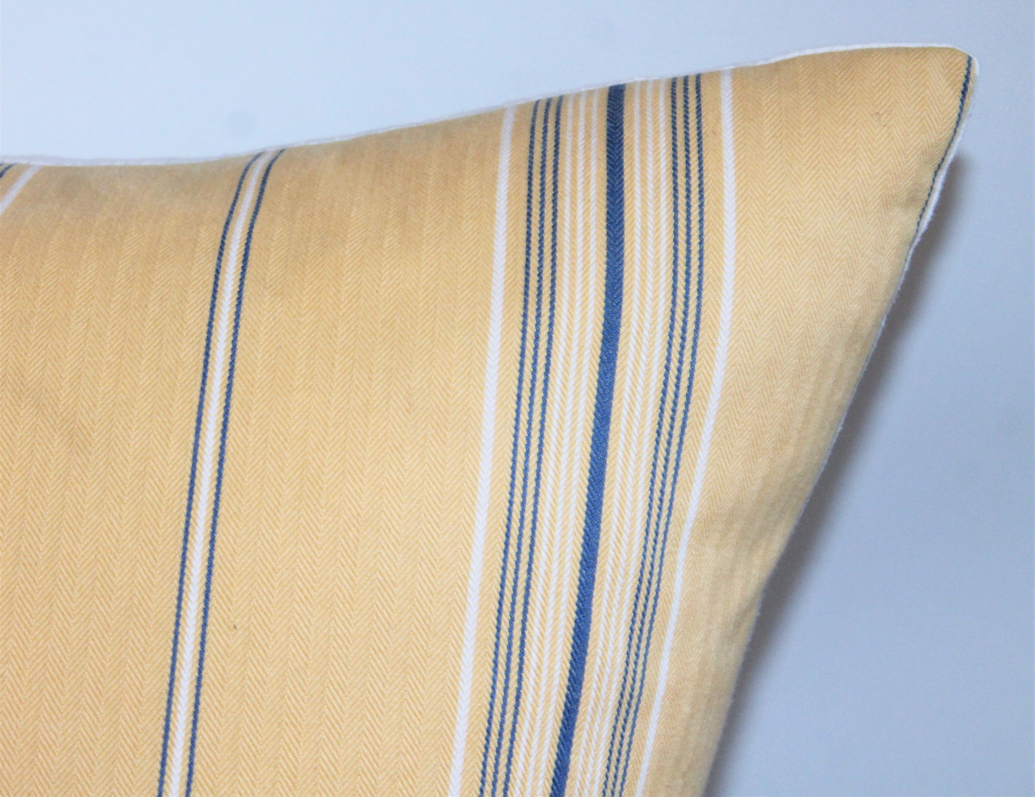 19th Century Striped Ticking Pillows / Two Pairs In Good Condition In Los Angeles, CA