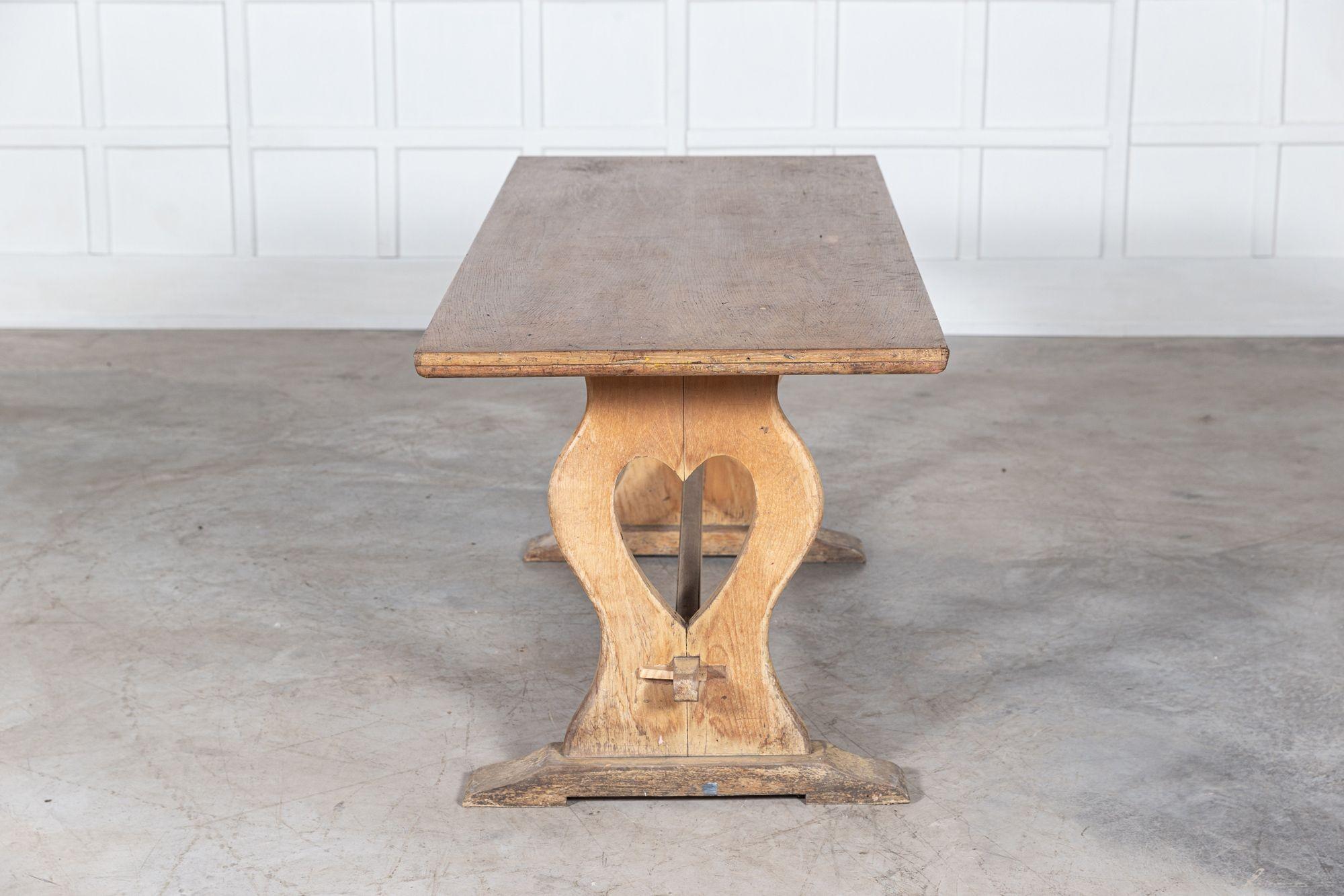 circa 1890
19thC Swedish Oak Trestle Table
Excellent form and colour
Measures: W 182 x D 74 x H 77 cm.
  