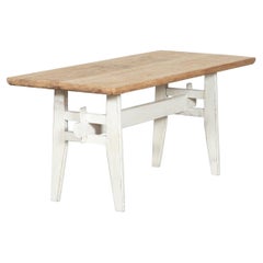 Antique 19thC Swedish Painted Serving Table