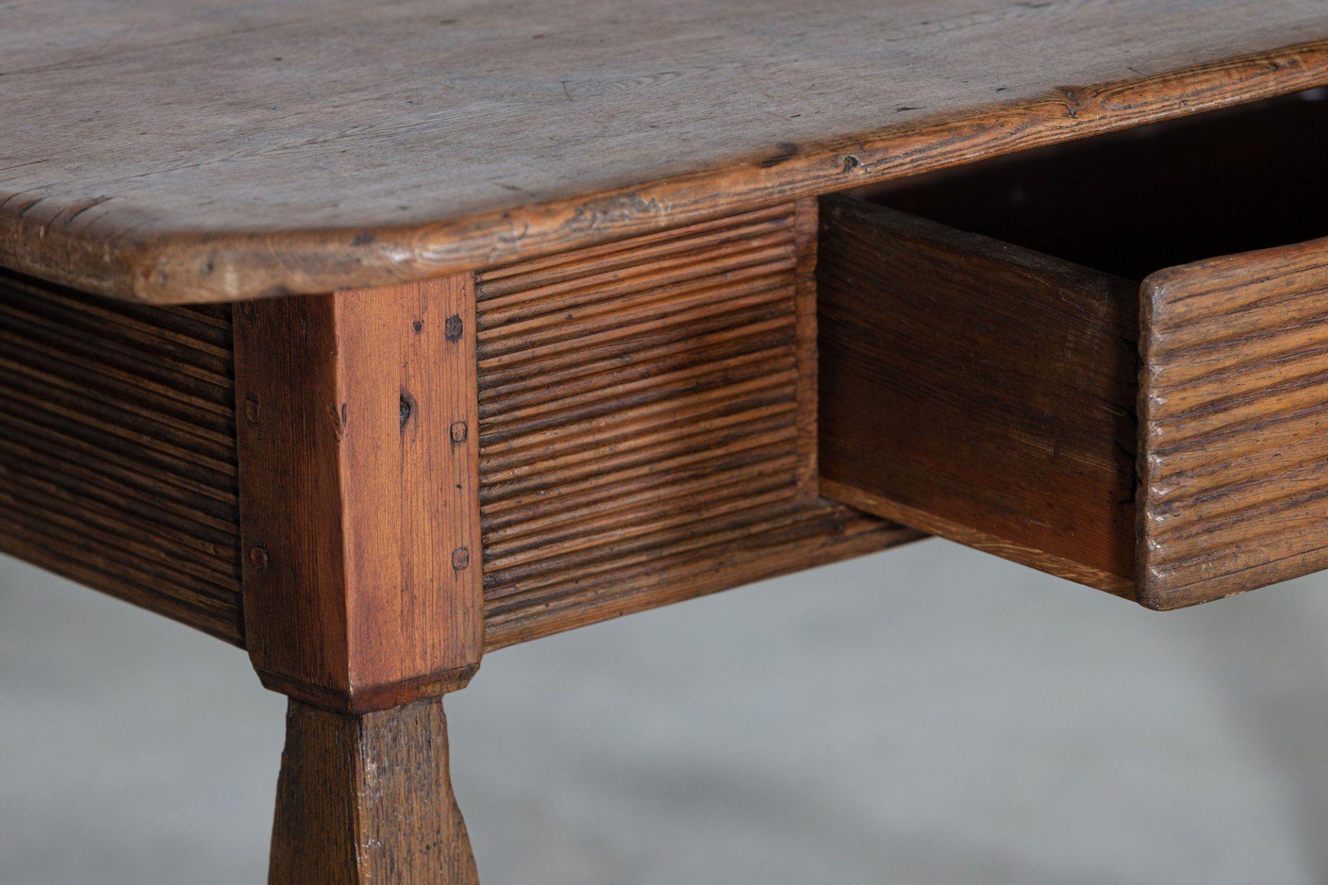 19thC Swedish Provincial Pine Refectory Table For Sale 6