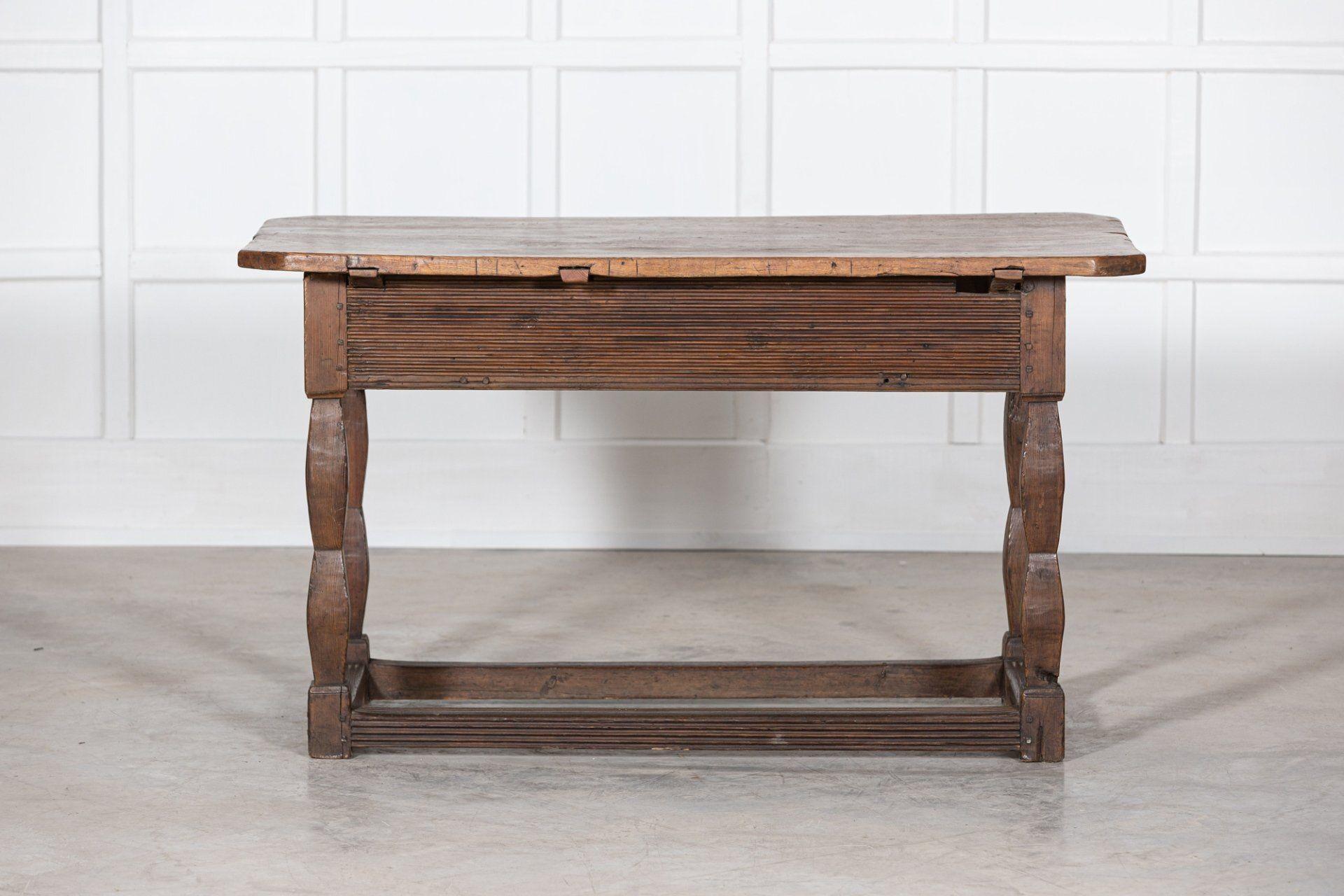 19thC Swedish Provincial Pine Refectory Table For Sale 13