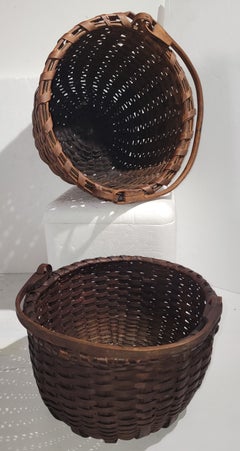 19th C Swing Handled Baskets from New England