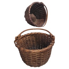 19th C Swing Handled Baskets from New England