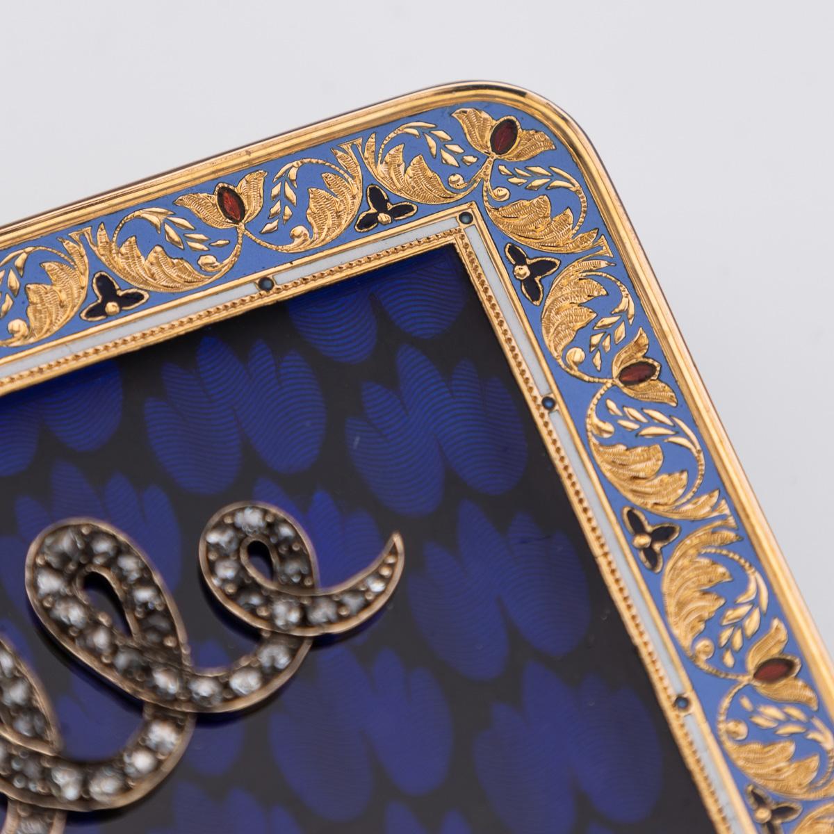 19thC Swiss 18K Gold & Enamel Musical Snuff Box, possibly Sené & Détalla 11