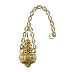 Swiss 18-Karat Gold and Enamel Scent Bottle, Bautte & Moynier, circa 1830