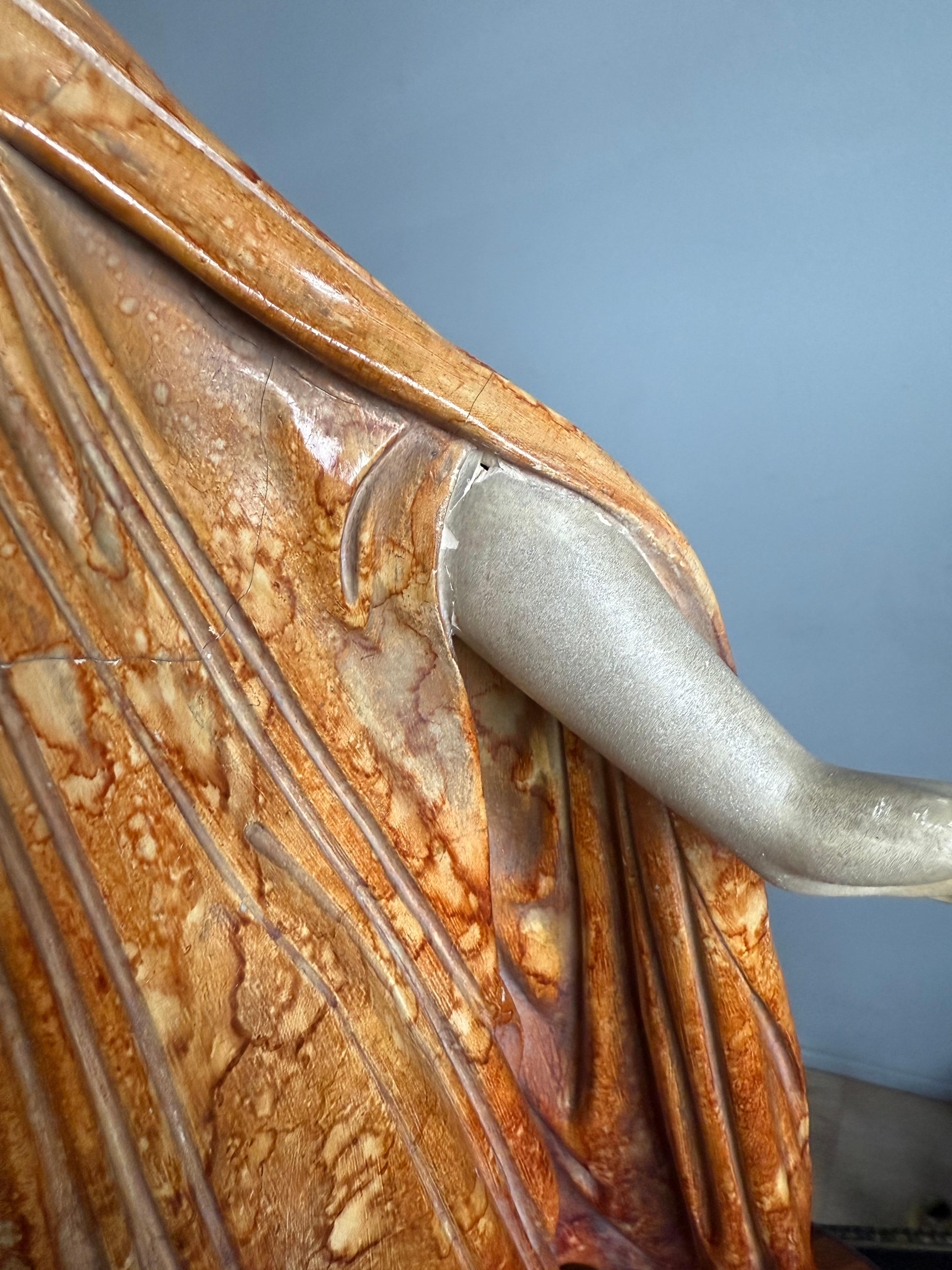 Scultura in terracotta del XIX secolo 