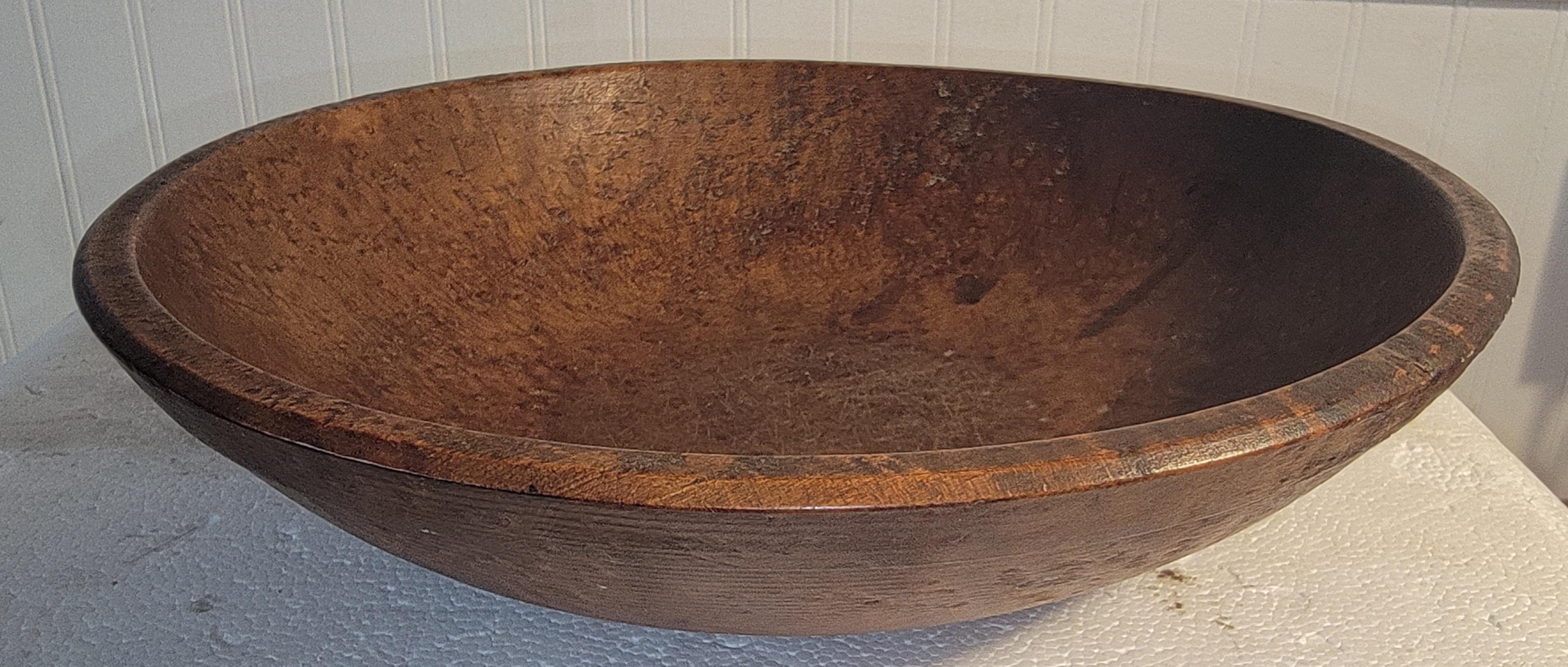 Folk Art 19thc Tiger Eye Maple Butter Bowl For Sale