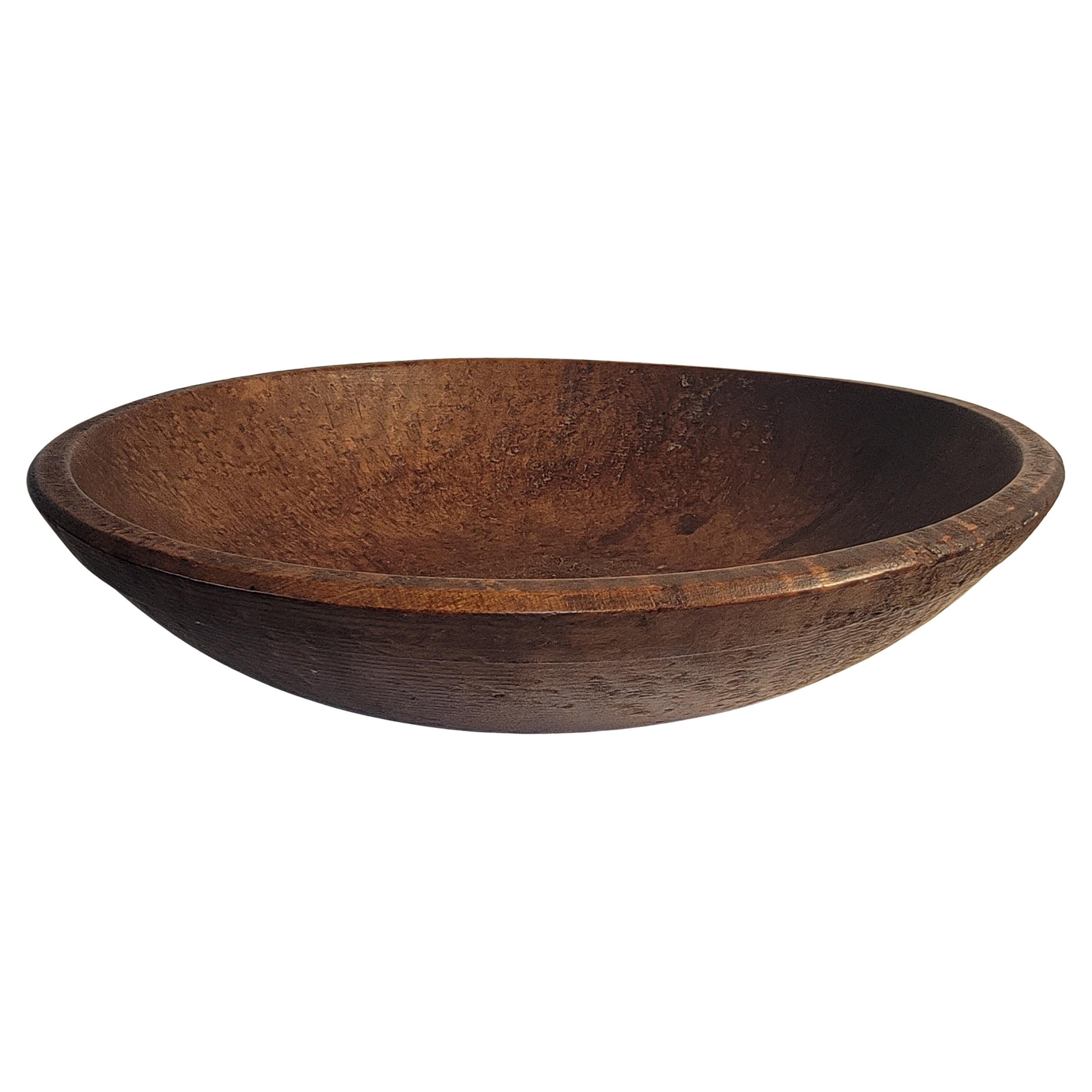 19thc Tiger Eye Maple Butter Bowl For Sale