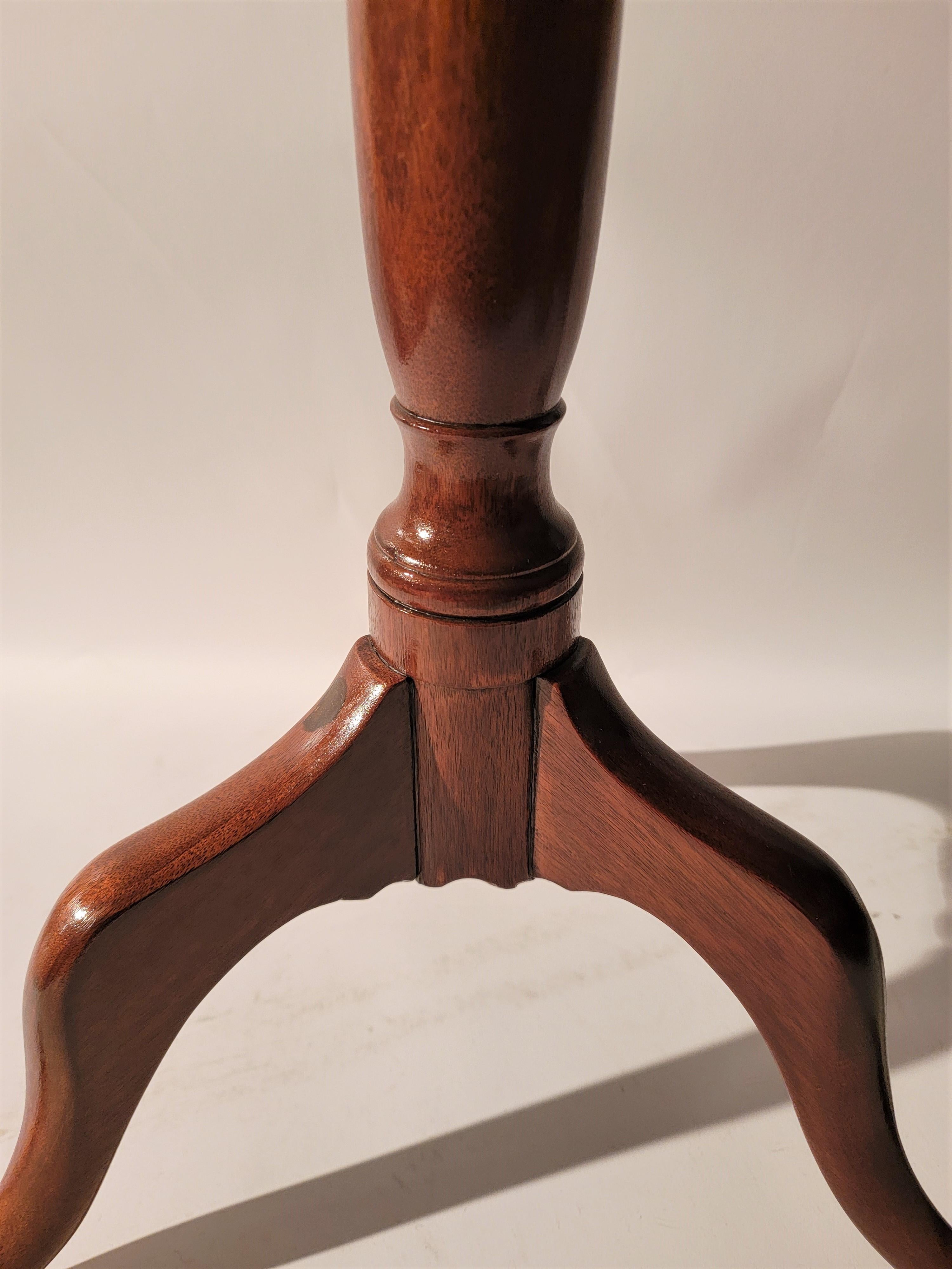 19th C Tilt Top Mahogany Table In Good Condition For Sale In Los Angeles, CA