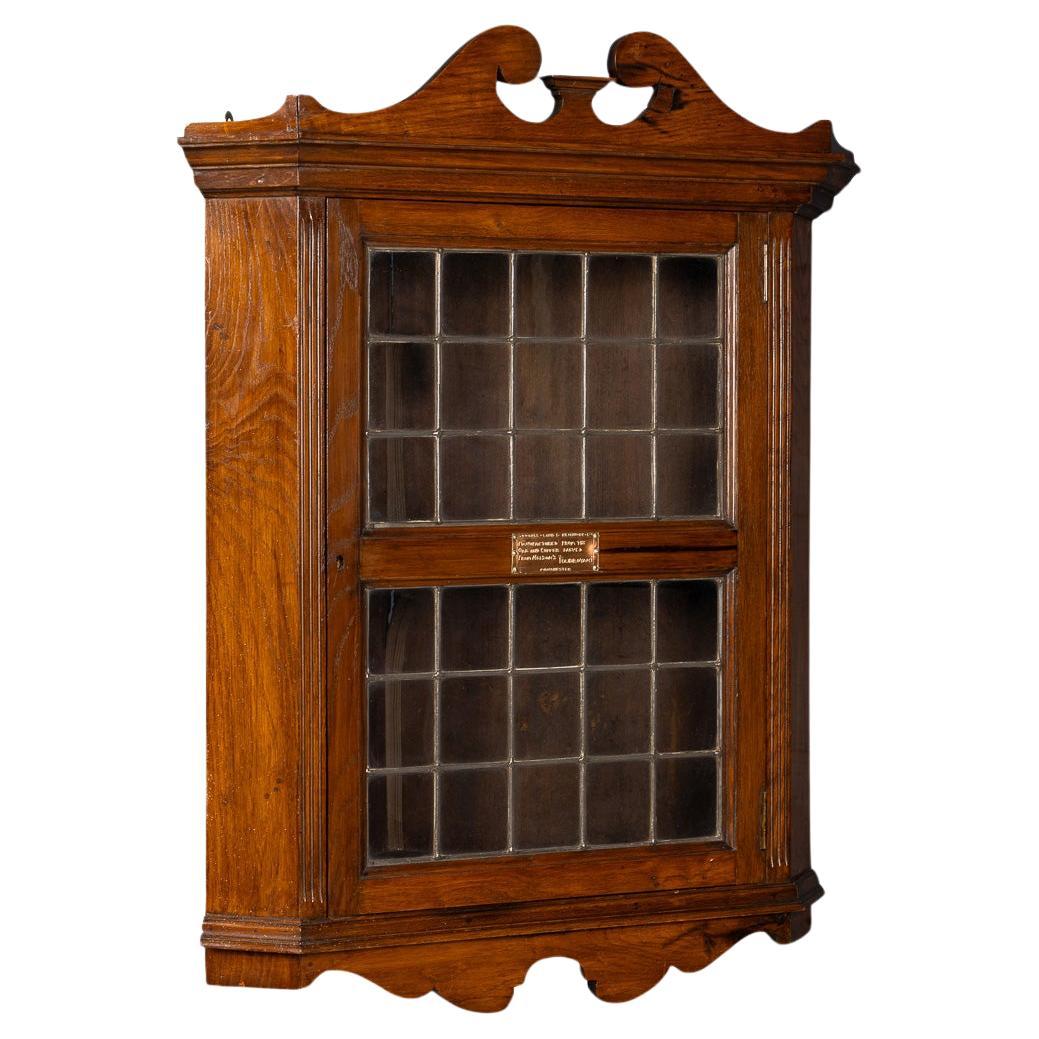 19thC Timber Corner Cabinet, Oak From HMS Foudroyant, Lord Nelson's Flagship