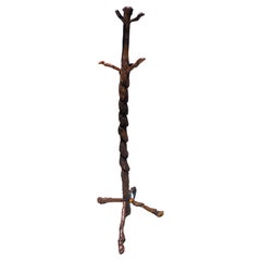 19Thc Twisted  Rhododendron  Hat & Coat Rack
