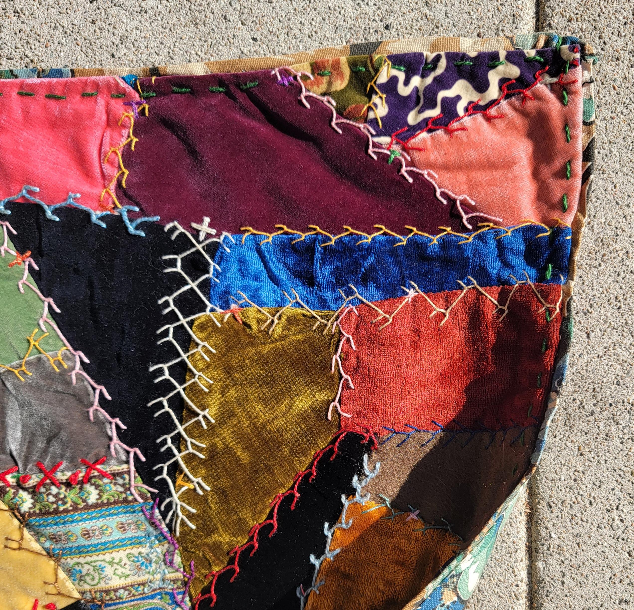 antique crazy quilt value