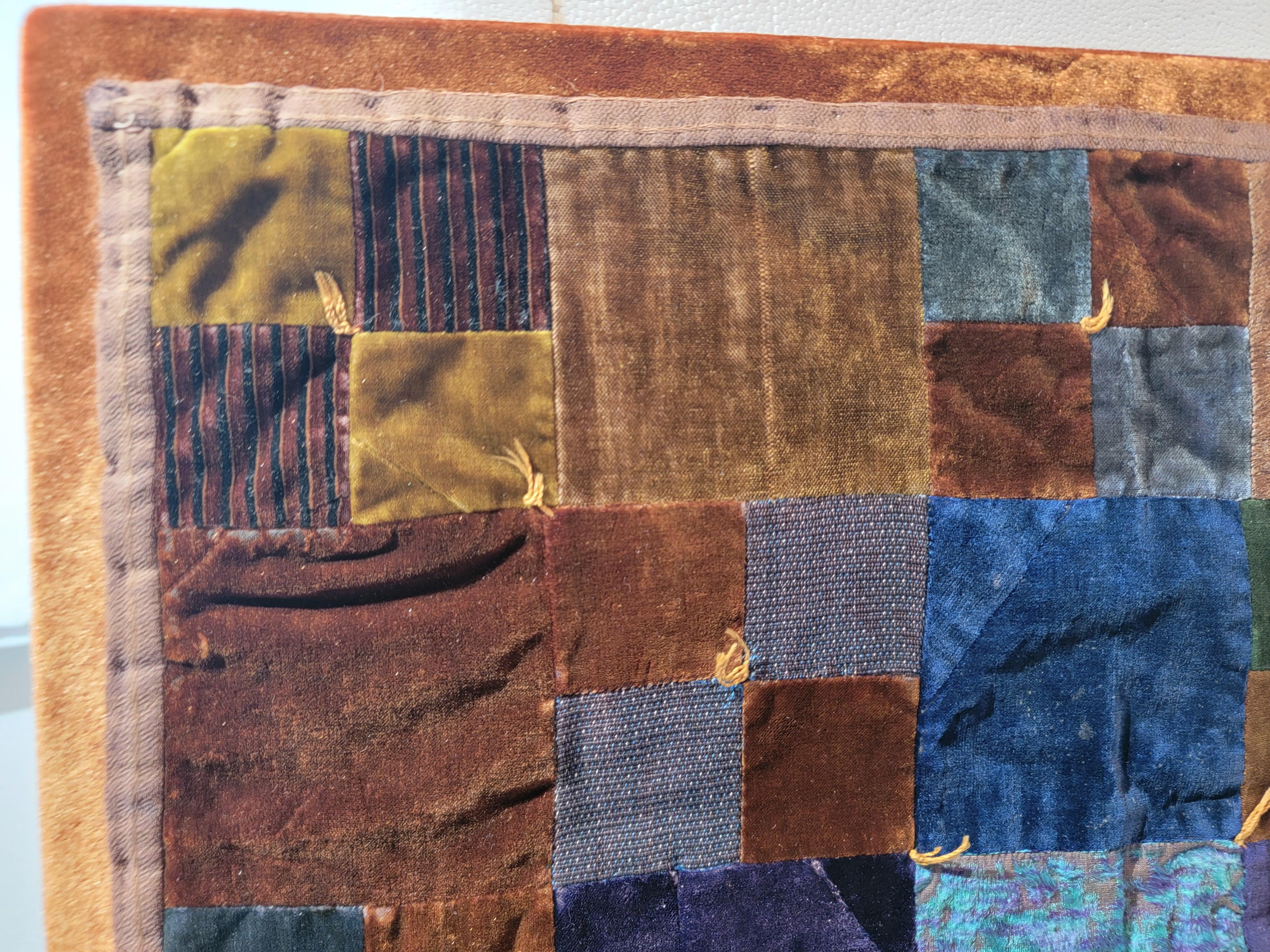 velvet patchwork quilt