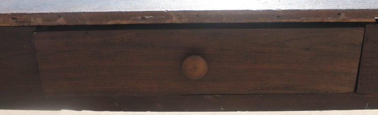 19Thc Walnut Harvest Table With Drawer For Sale 1