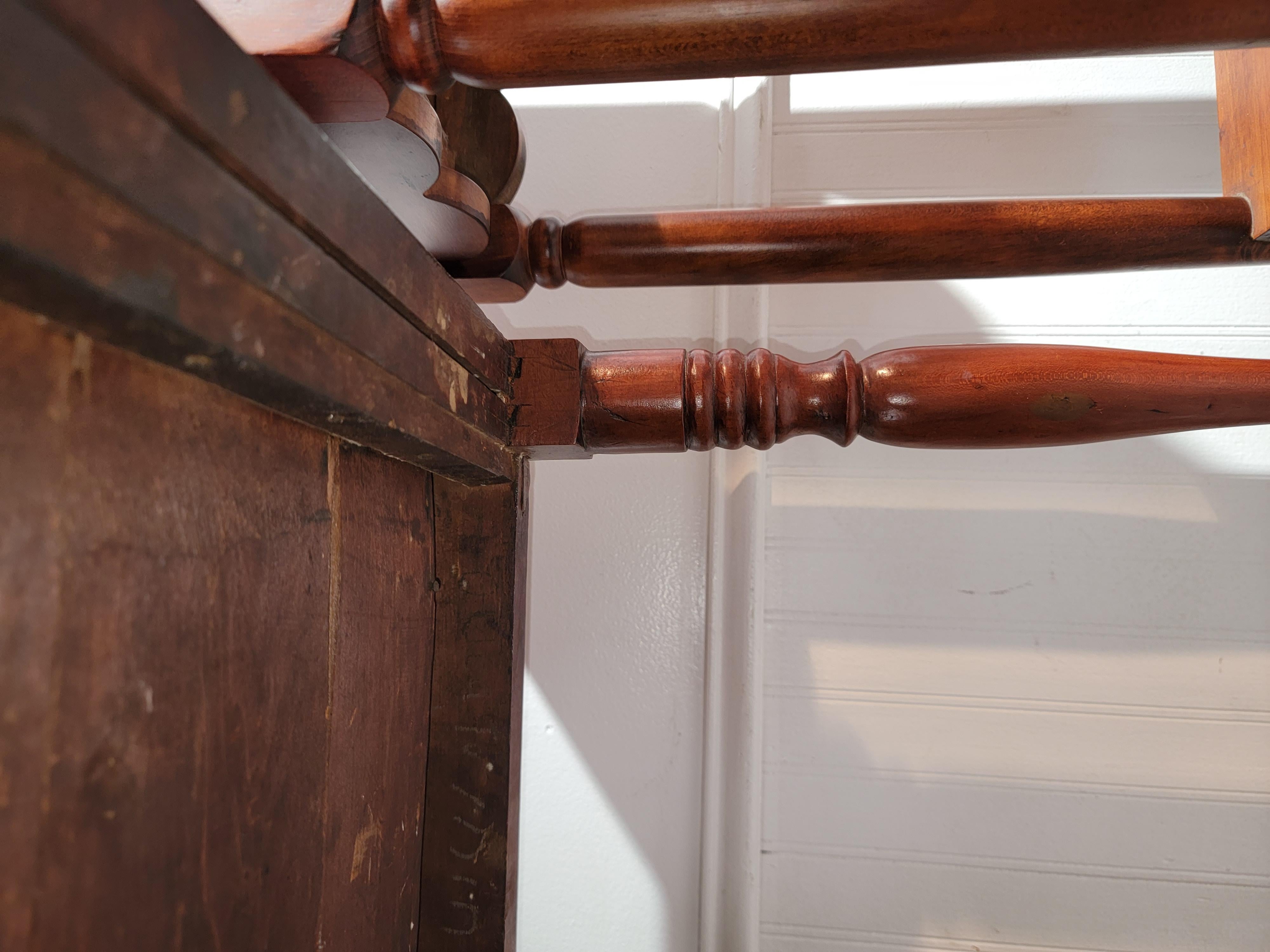 Hand-Crafted 19th Century Walnut Side Table from Pennsylvania For Sale