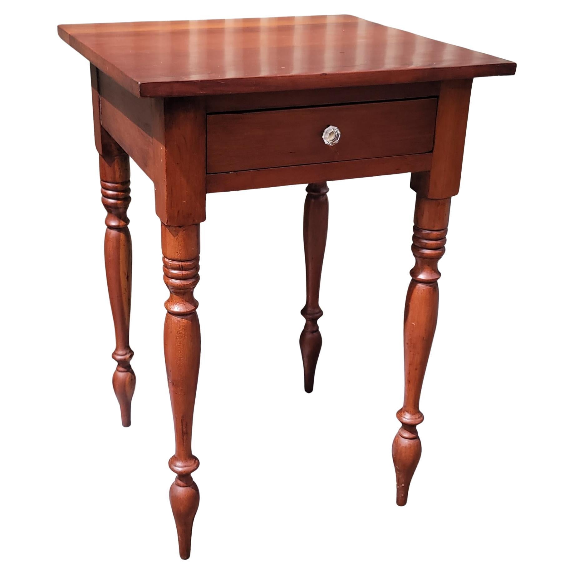 19th Century Walnut Side Table from Pennsylvania For Sale