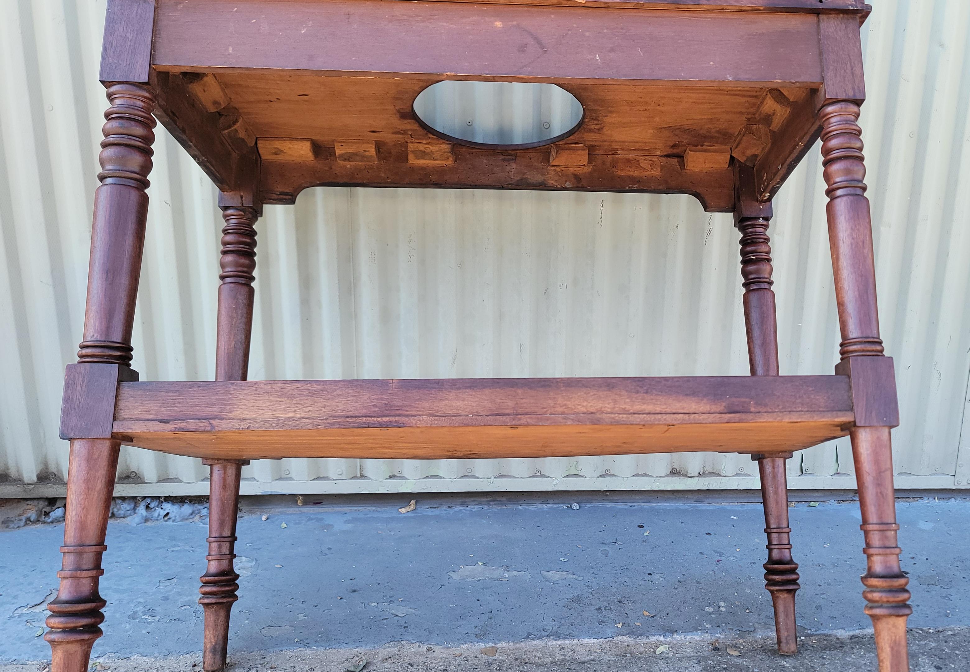 19Thc Walnut Wash Stand /Sink Vanity In Good Condition In Los Angeles, CA