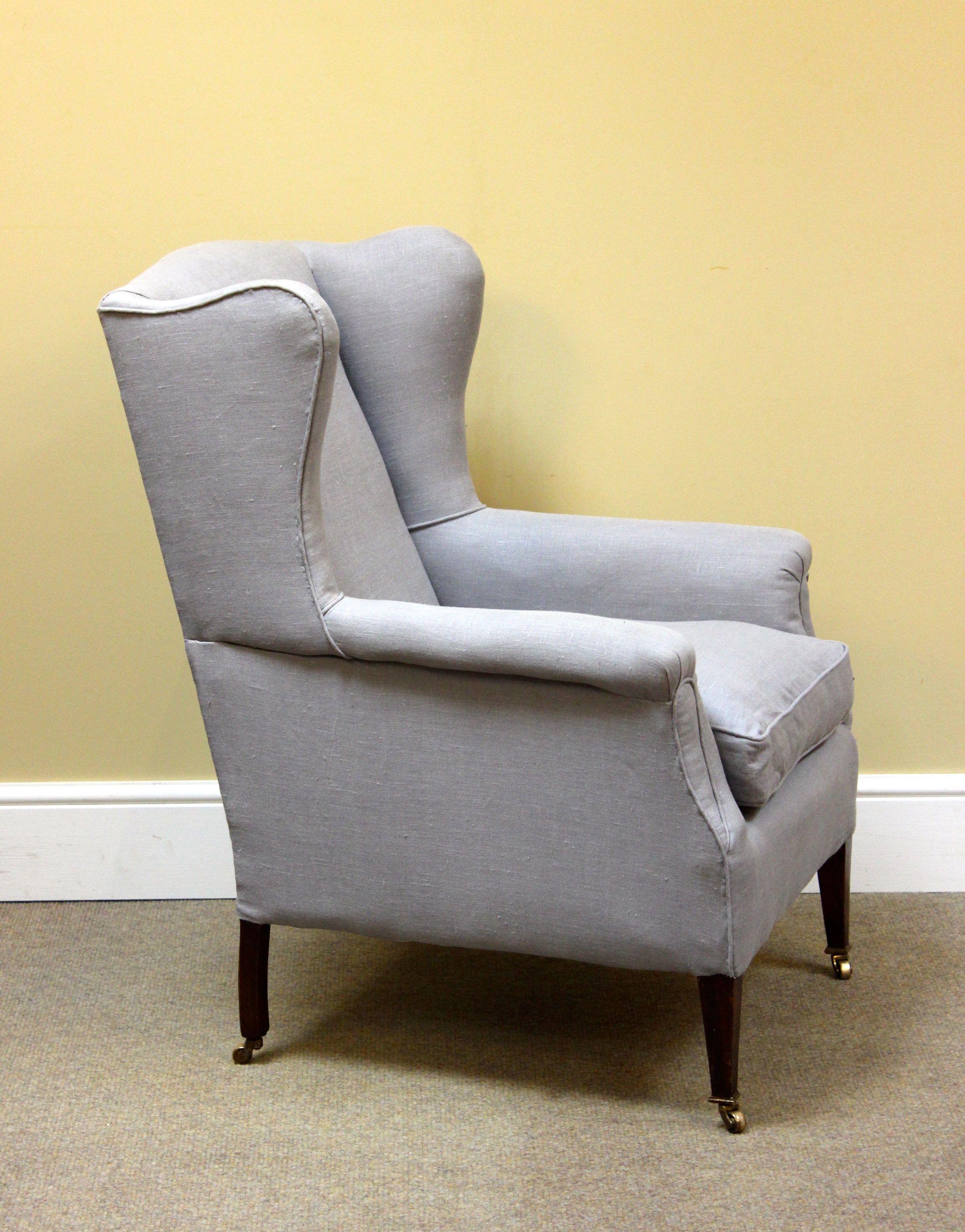 Noyer 19e siècle. Fauteuil à oreilles en noyer en vente