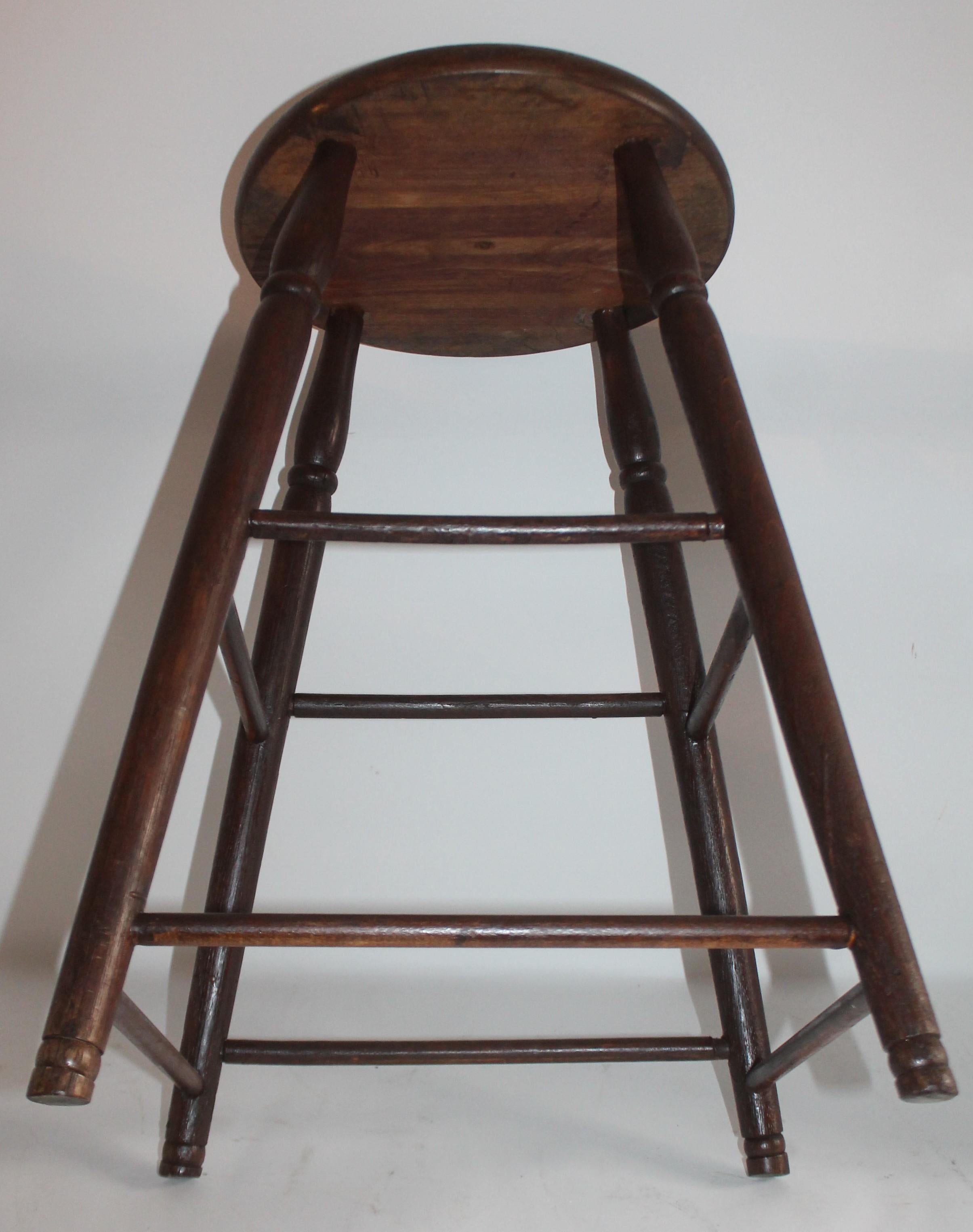 American 19th Century Weavers Stool in Natural Surface For Sale