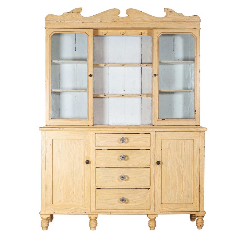 19thC Welsh Grained Painted Pine Dresser at 1stDibs