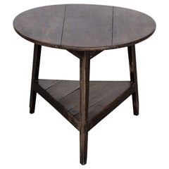 19thC Welsh Oak Tavern Cricket Table