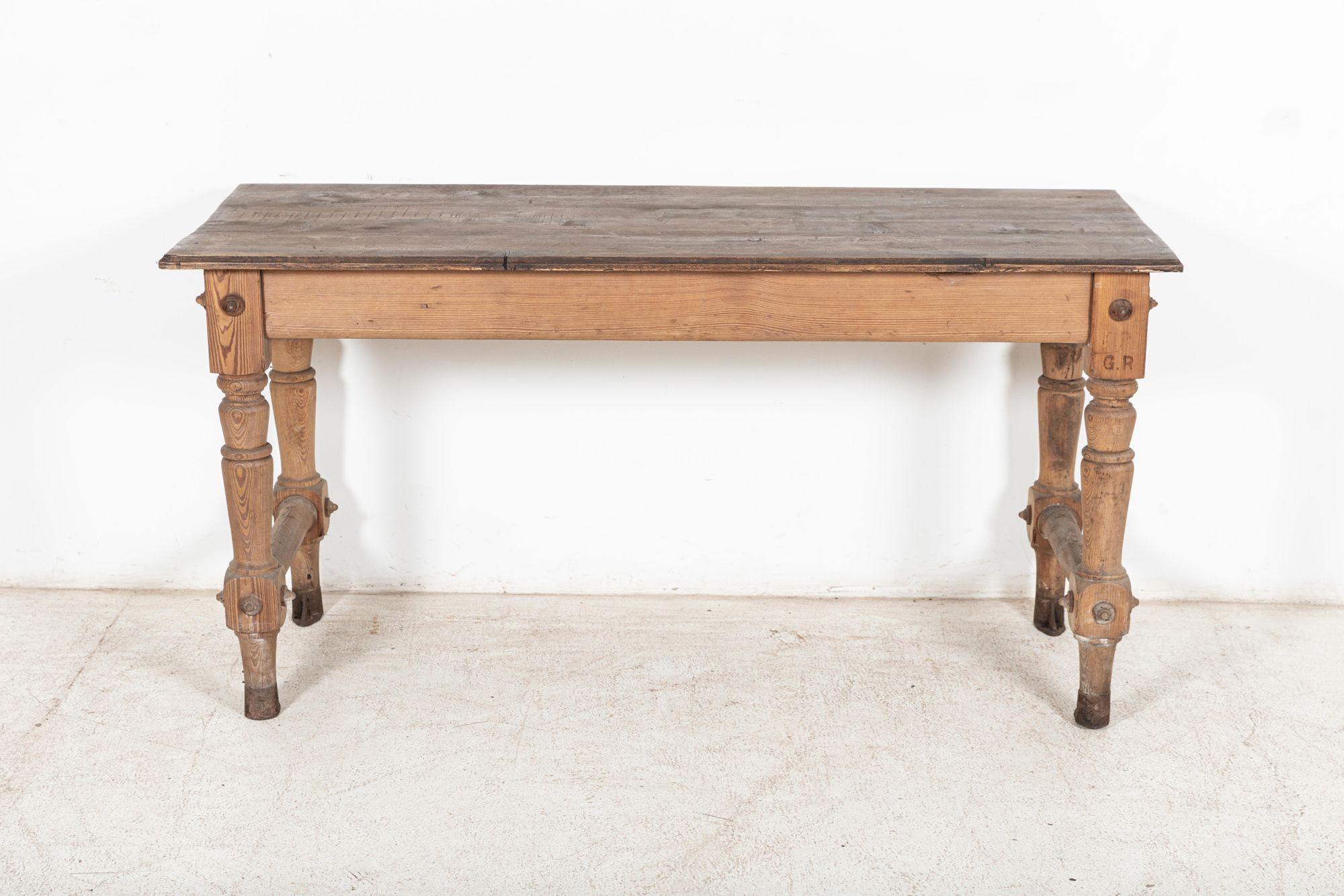 19thC Welsh Pine Post Office Sorting Counter /Table For Sale 6