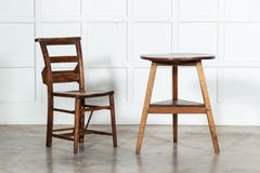 19thC Welsh Walnut & Pine Cricket Table