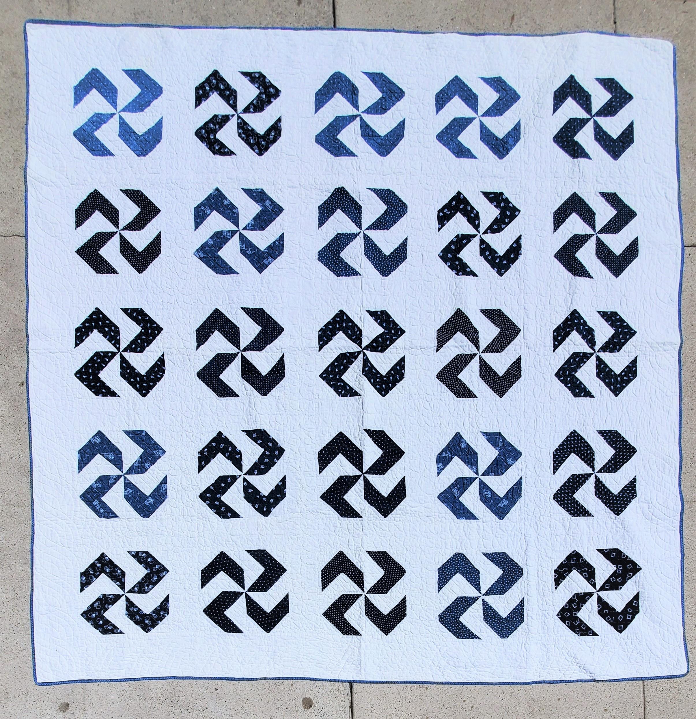 blue and white quilts for sale