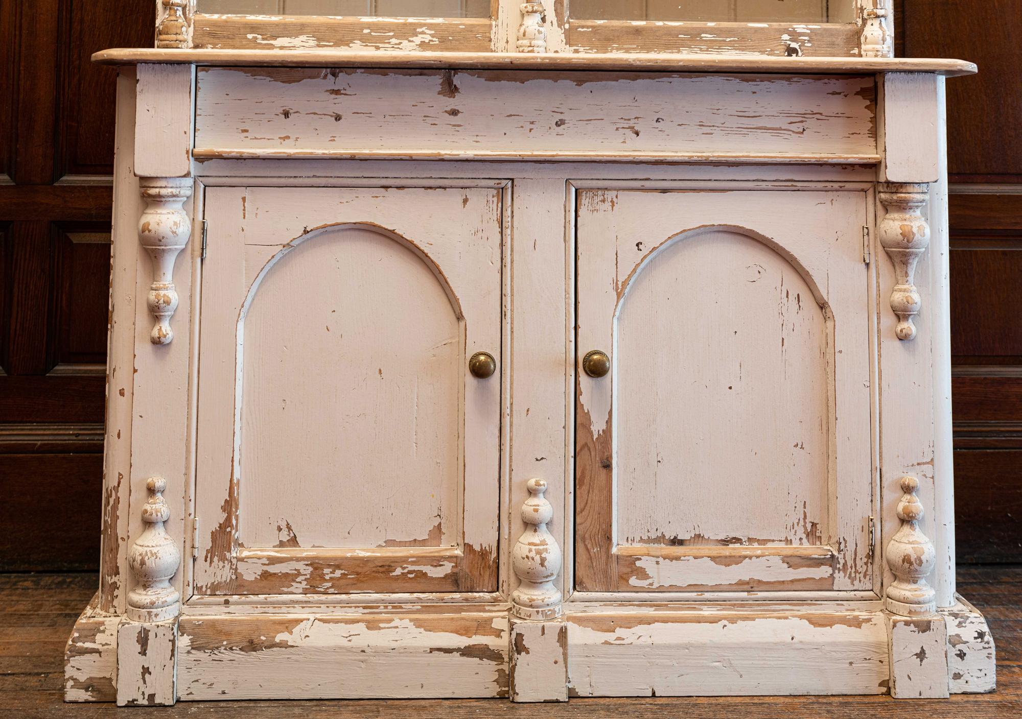 19th Century White Painted Pine Dresser 3