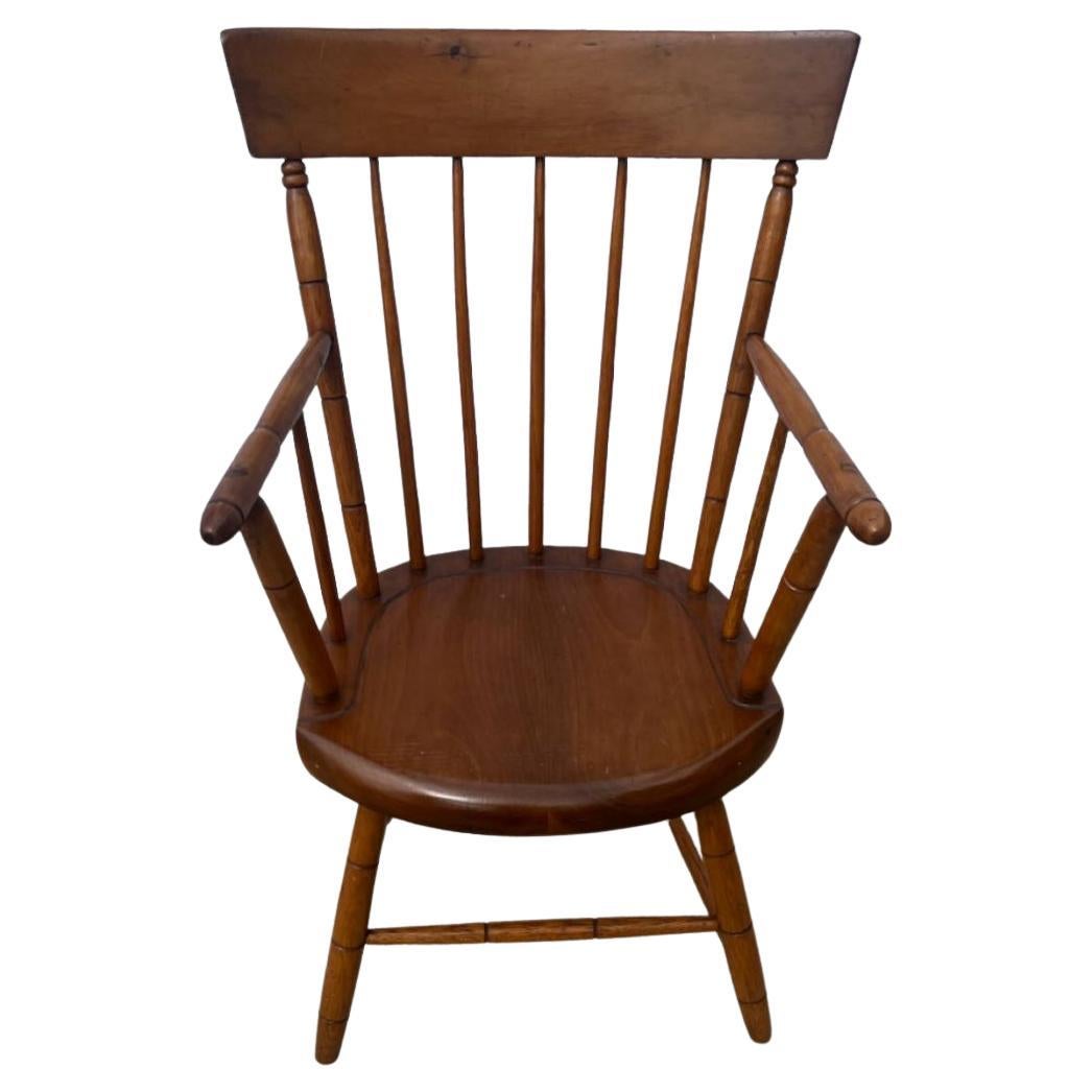 19Thc High back Windsor arm chair with bamboo turnings.This chair is very comfortable and sturdy.A great desk or side chair. 