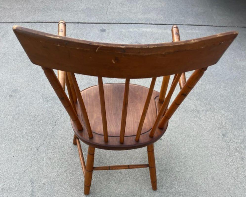 19Thc Windsor High Back Side Chair In Good Condition For Sale In Los Angeles, CA