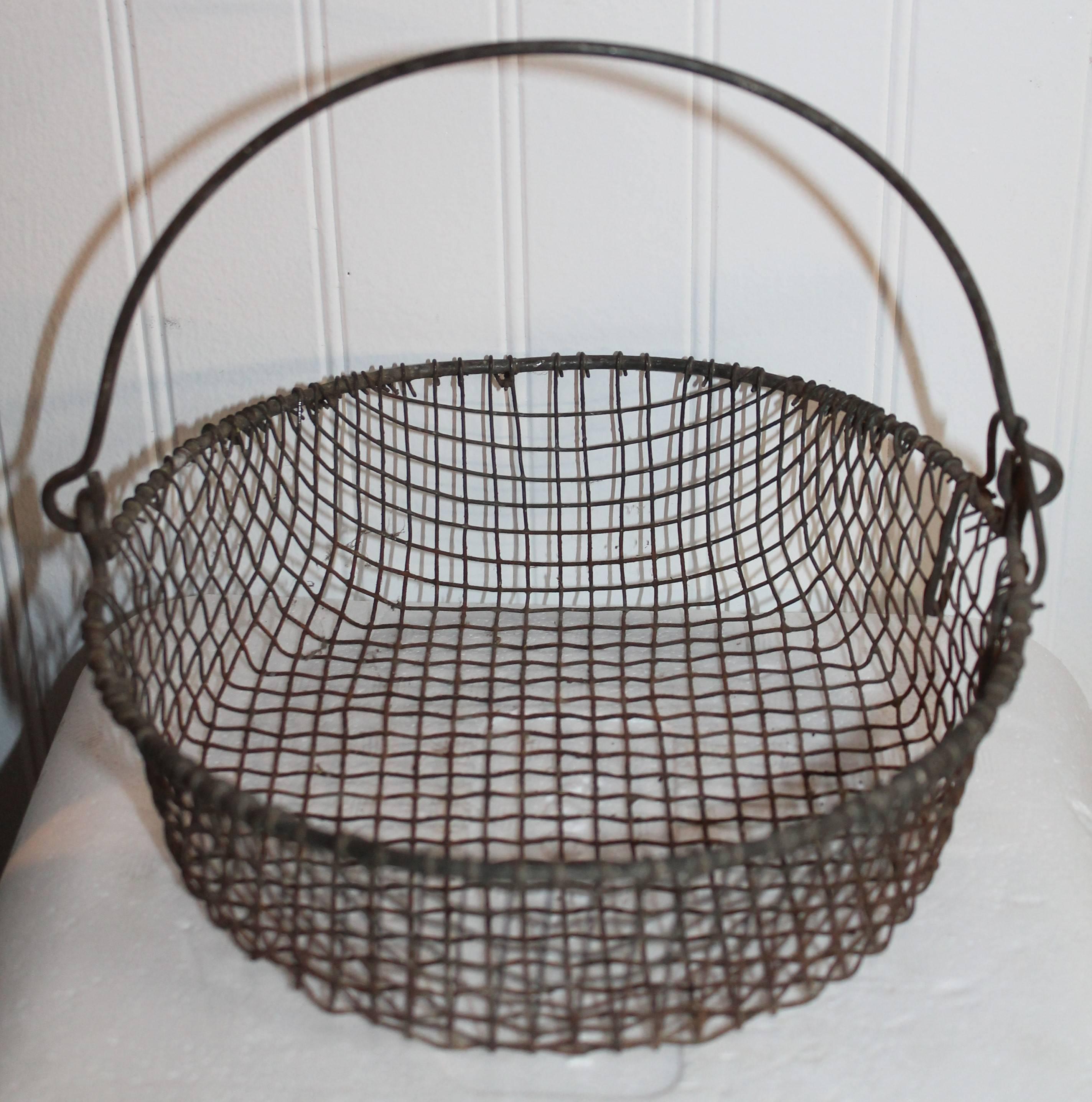 Other 19th Century Wire Basket with Six-Stone Lemons For Sale