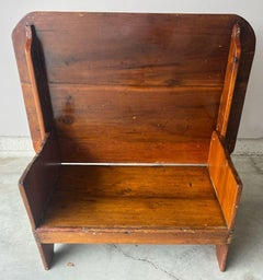19thc Wooden Lift top Farm Table/ Coffee Table from New England