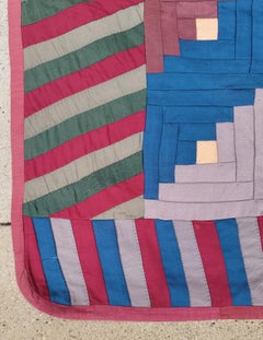 19thc Wool Log Cabin from Pennsylvania