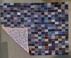 19th Century Wool One Patch Crazy Quilt