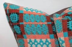 21st Century Woven Jaquard Coverlet Pillows, Pair