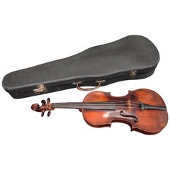 19th Century Carlo Bergonzi Luthier Style Violin, with Label, circa 1860